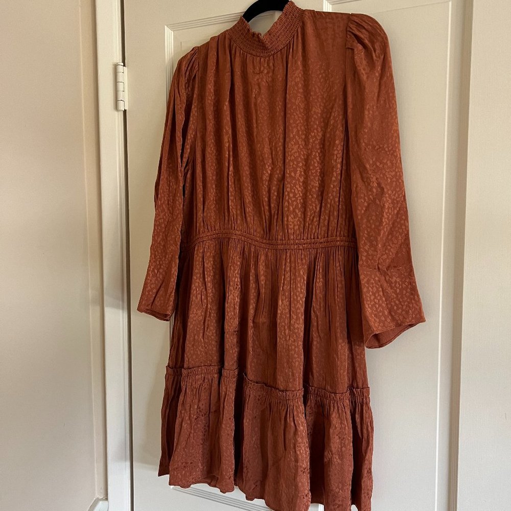 Madewell Rust Textured Dress